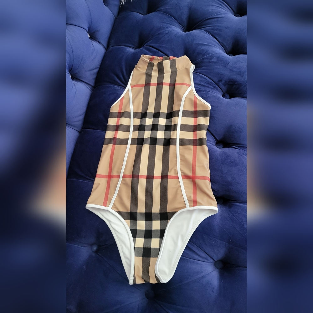 Burberry Big Girls One Piece Swim Suit (Size 12Y)